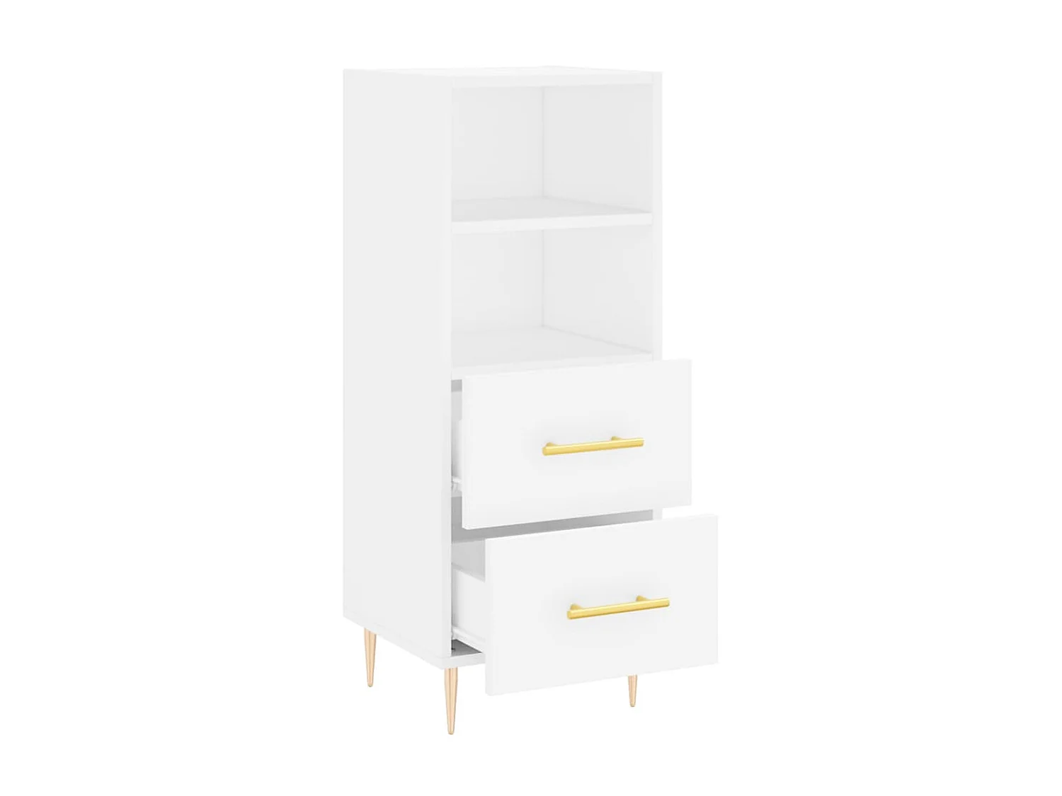 Sideboard Weiß Anrichte 34,5x34x90 cm Holzwerkstoff -RM47877