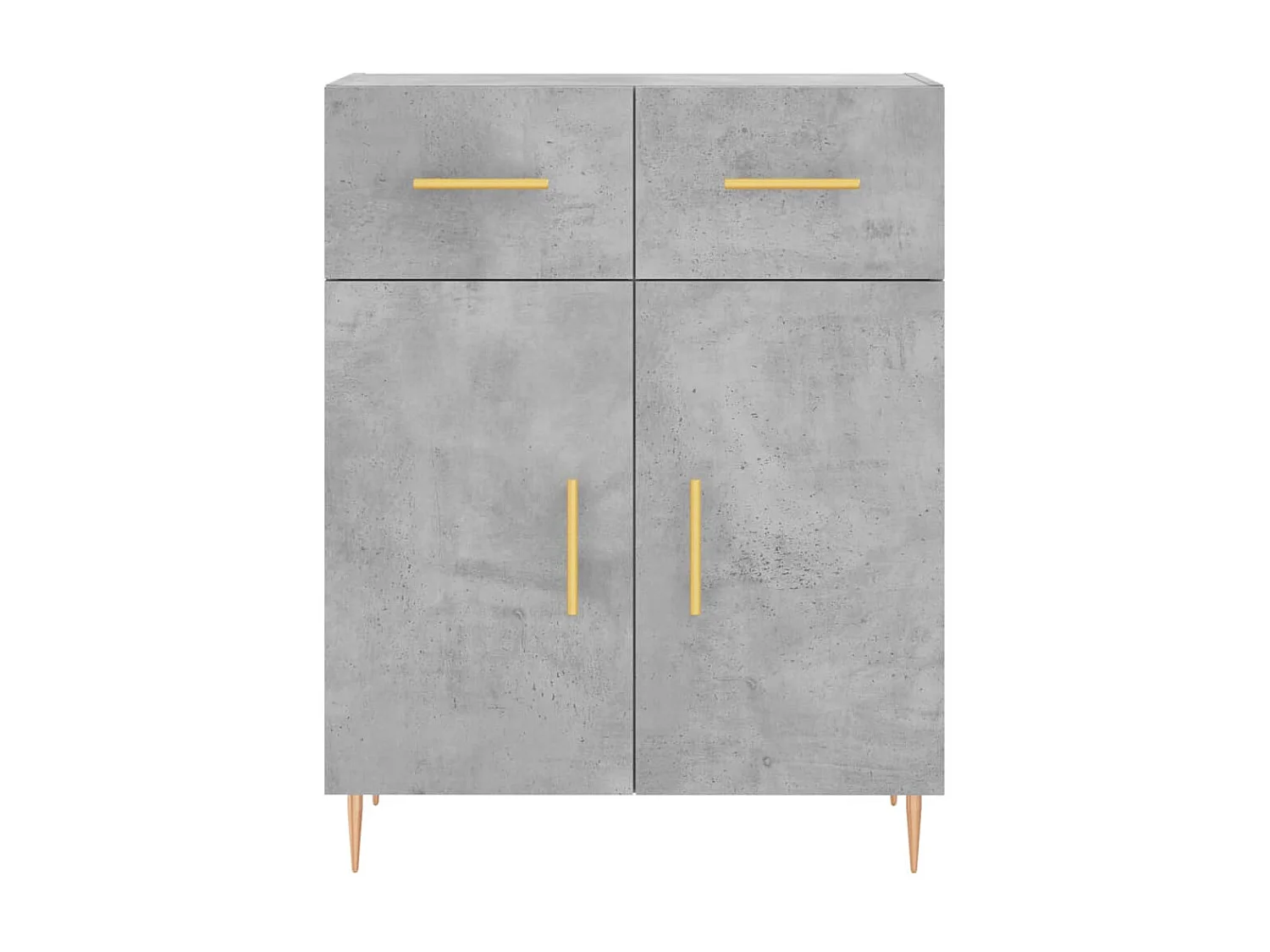 Sideboard Lowboard - Betongrau 69,5x34x90 cm Holzwerkstoff -RM61273