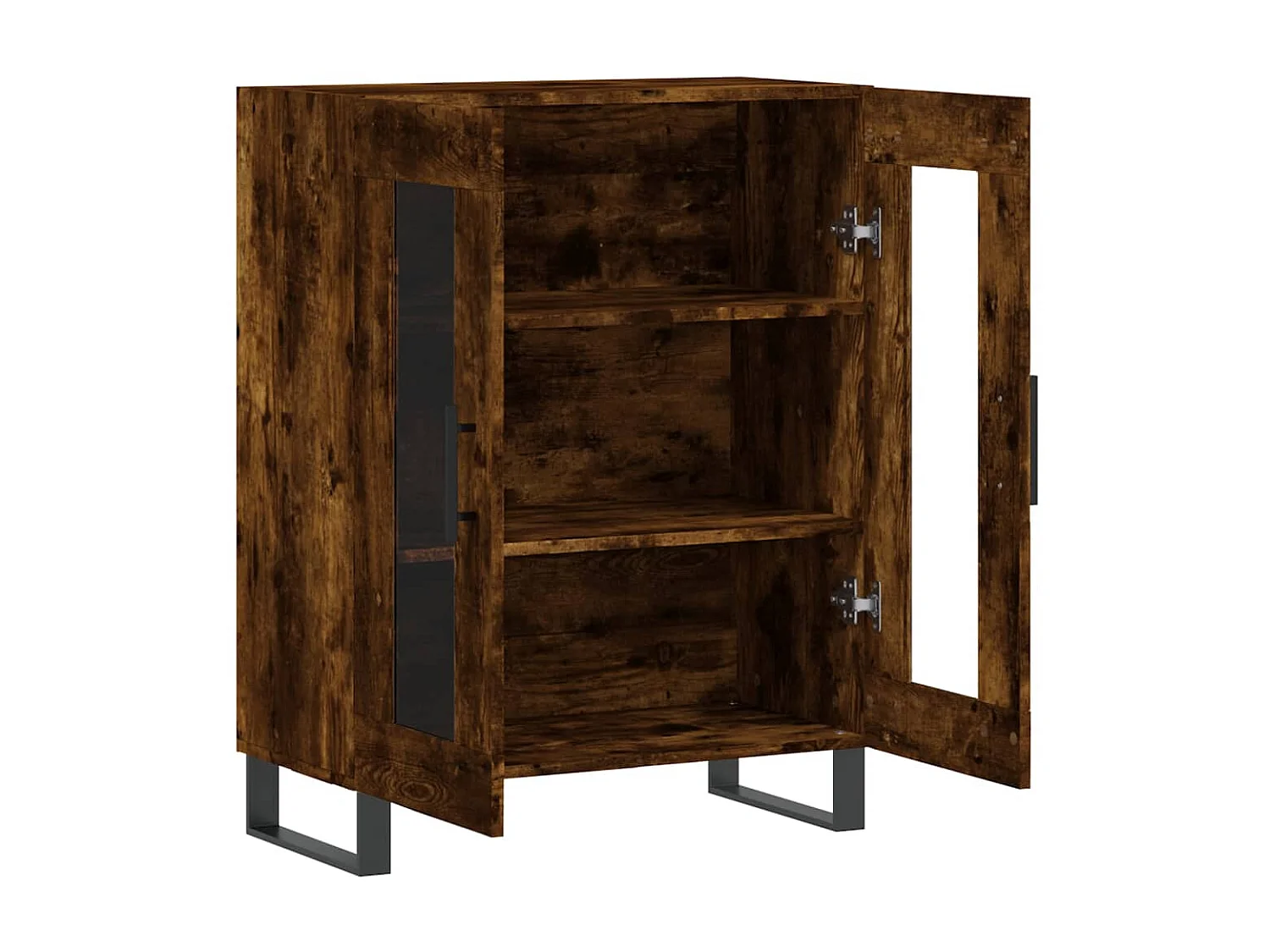 Sideboard Anrichte Räuchereiche 69,5x34x90 cm Holzwerkstoff -RM18813