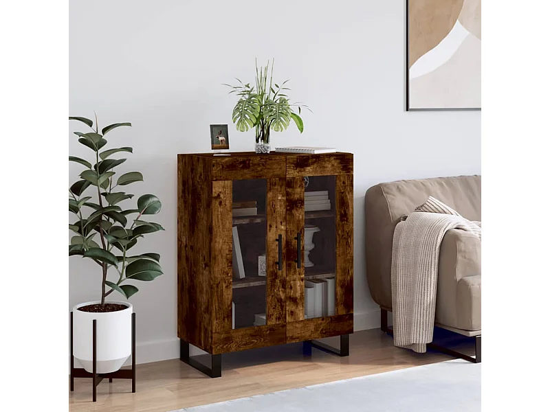 Sideboard Anrichte Räuchereiche 69,5x34x90 cm Holzwerkstoff -RM18813