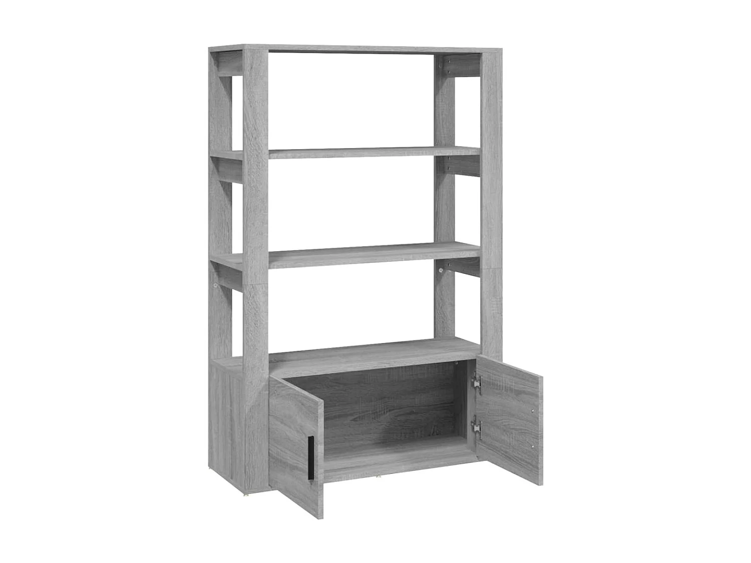 Sideboard Lowboard - Grau Sonoma 80x30x119,5 cm Holzwerkstoff -RM16483