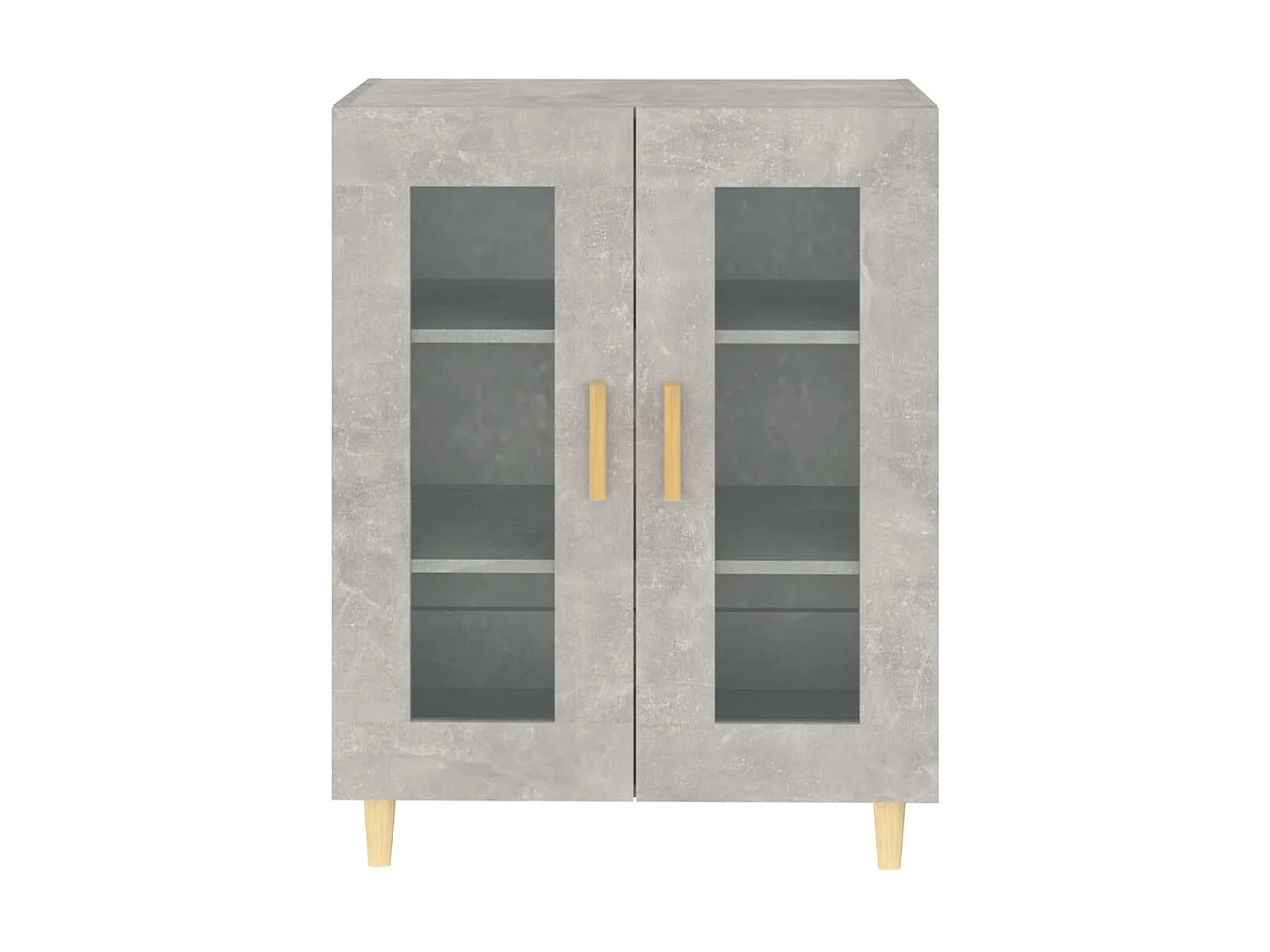 Sideboard Lowboard - Betongrau 69,5x34x90 cm Holzwerkstoff -RM48752