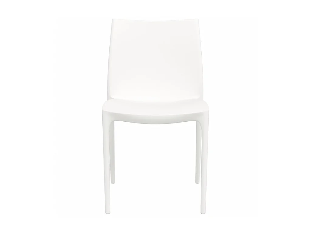 Sillas de jardín 2 uds polipropileno blanco 50x46x80 cm ES12917
