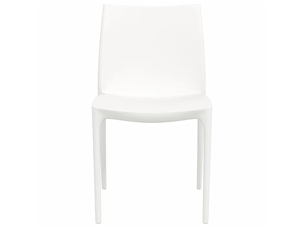 Chaises de jardin lot de 2 blanc 50x46x80 cm polypropylène SEF34529