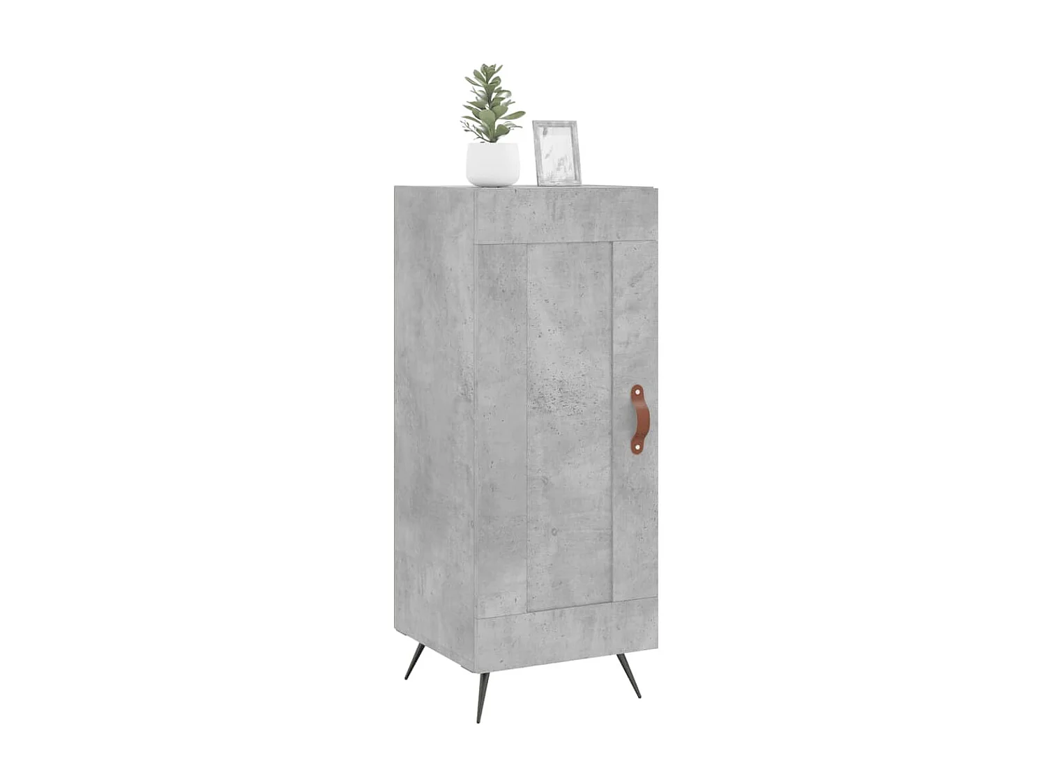 Sideboard Lowboard - Betongrau 34,5x34x90 cm Holzwerkstoff -RM37735