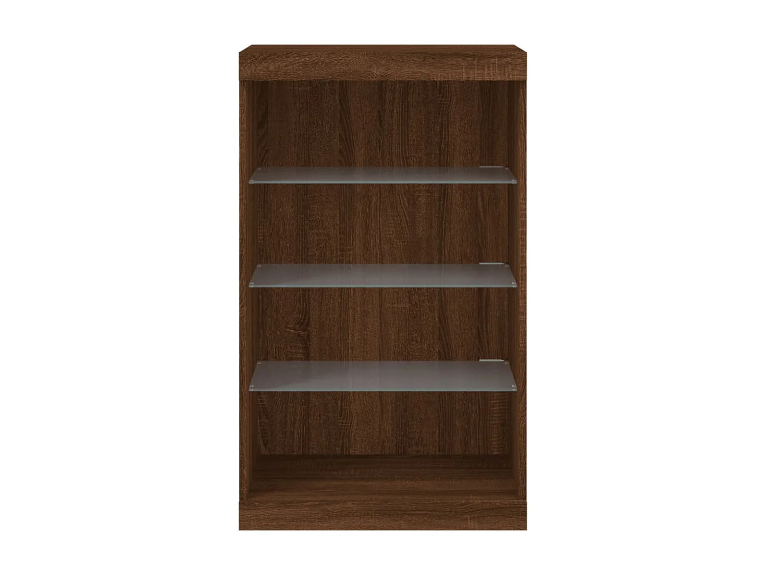 Sideboard Braun Anrichte mit LED-Leuchten Eichen-Optik 60,5x37x100 cm -RM71251