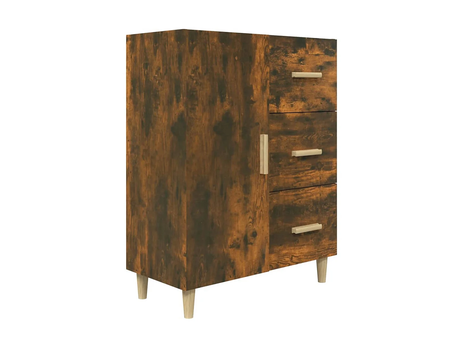 Sideboard Anrichte Räuchereiche 69,5x34x90 cm Holzwerkstoff -RM82551