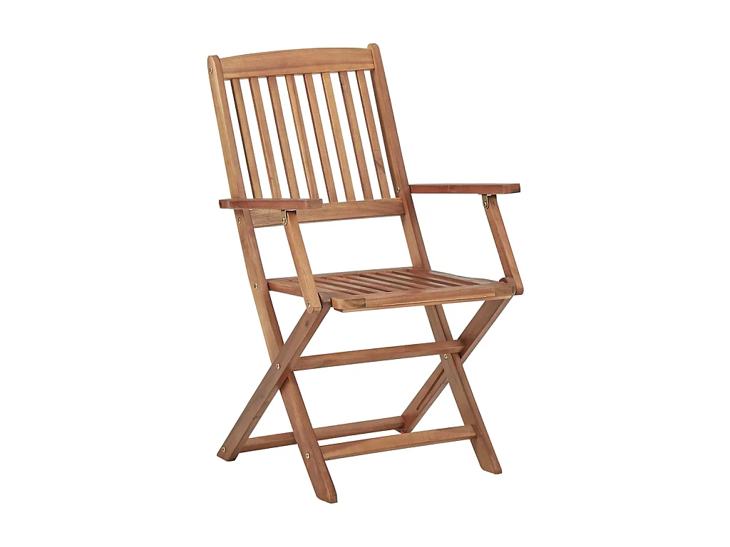 Chaises pliables d'extérieur 6 pcs Bois d'acacia solide SEF88774