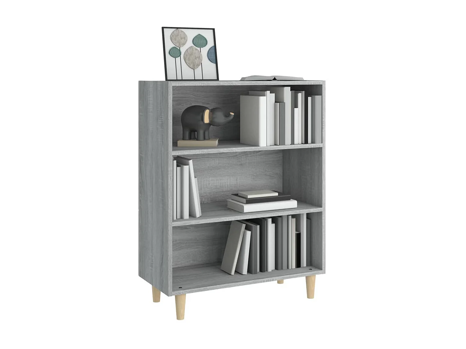 Sideboard Grau Sonoma - Lowboard 69,5x32,5x90 cm Holzwerkstoff -RM34692