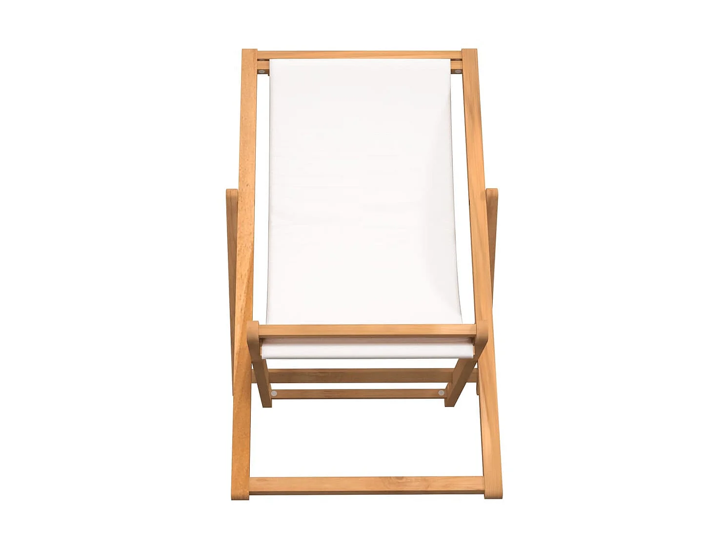 Chaise de jardin Teck 56 x 105 x 96 cm Couleur crème SEF49022