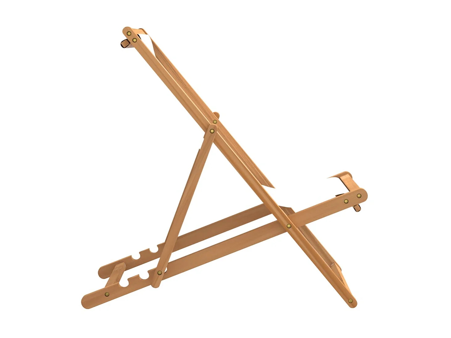 Chaise de jardin Teck 56 x 105 x 96 cm Couleur crème SEF49022