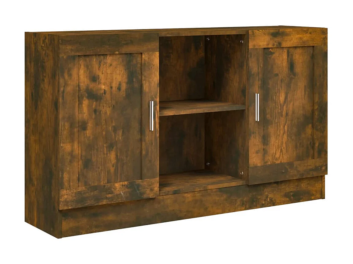 Sideboard Anrichte Räuchereiche 120x30,5x70 cm Holzwerkstoff -RM49655