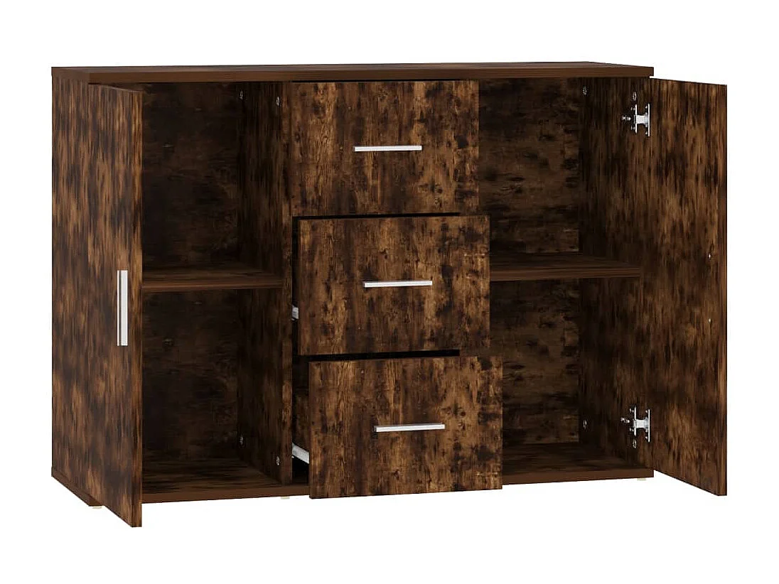 Sideboard Anrichte Räuchereiche 91x29,5x65 cm Holzwerkstoff -RM19859