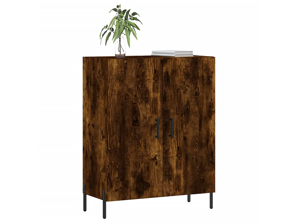 Sideboard Anrichte Räuchereiche 69,5x34x90 cm Holzwerkstoff -RM21872