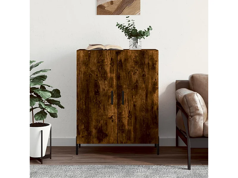 Sideboard Anrichte Räuchereiche 69,5x34x90 cm Holzwerkstoff -RM21872
