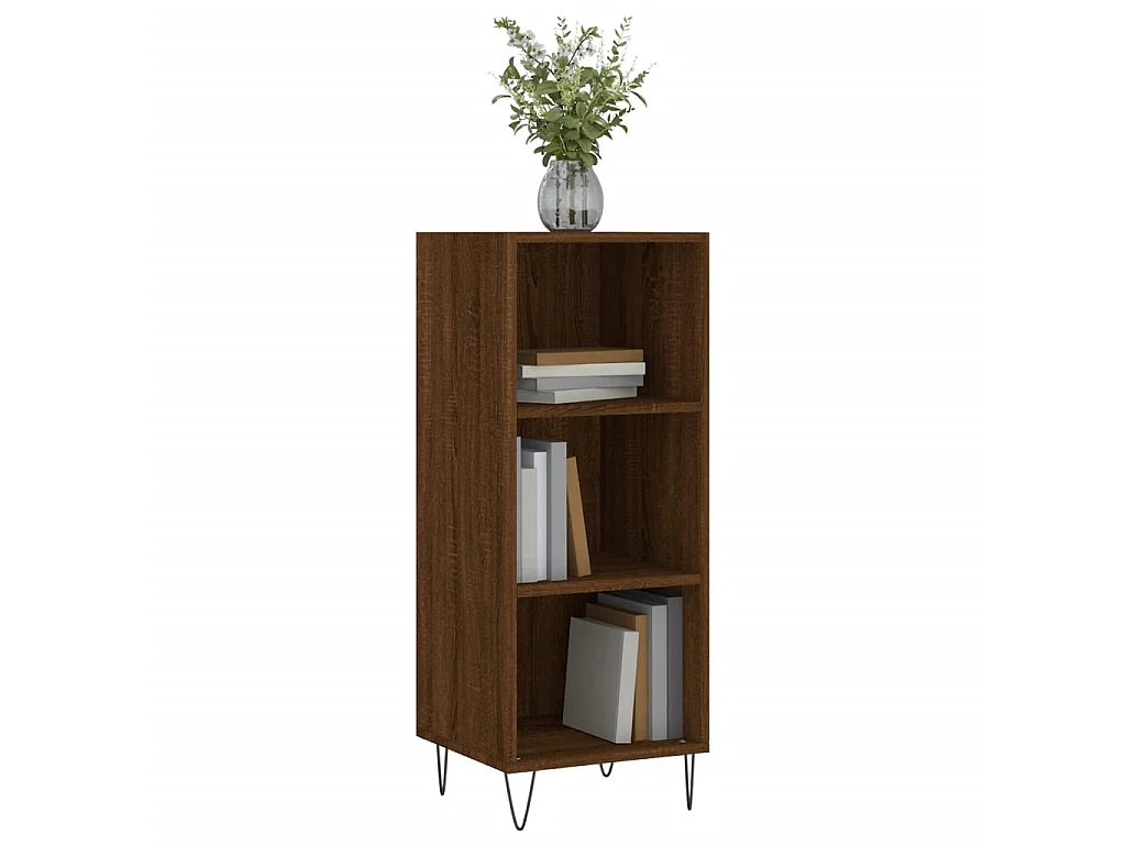 Sideboard Lowboard - Braun Eichen-Optik 34,5x32,5x90 cm Holzwerkstoff -RM71915
