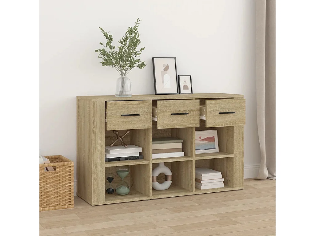 Sideboard Anrichte Sonoma-Eiche 100x30x59,5 cm Holzwerkstoff -RM67531