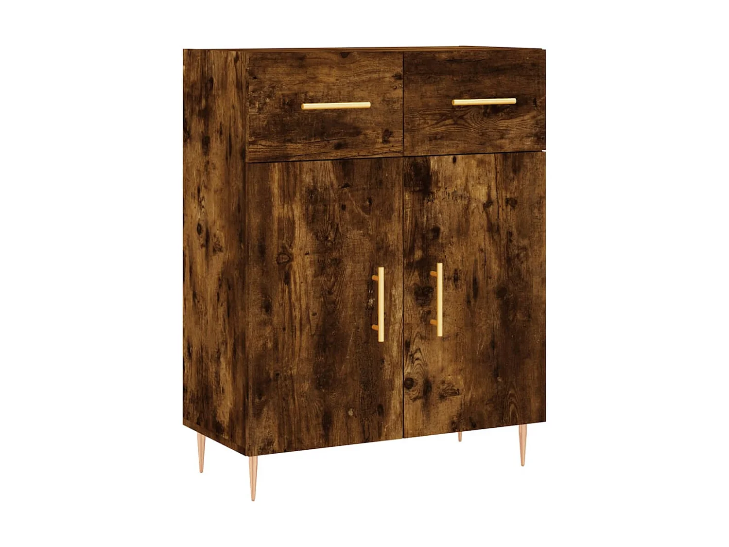 Sideboard Anrichte Räuchereiche 69,5x34x90 cm Holzwerkstoff -RM46919