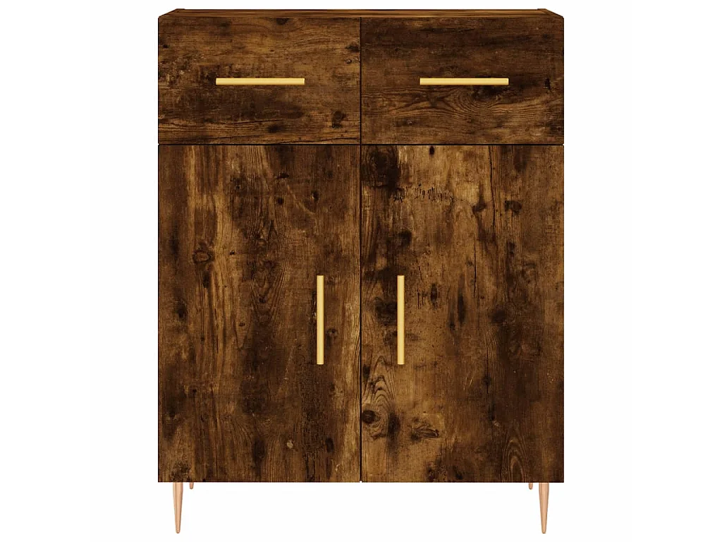 Sideboard Anrichte Räuchereiche 69,5x34x90 cm Holzwerkstoff -RM46919
