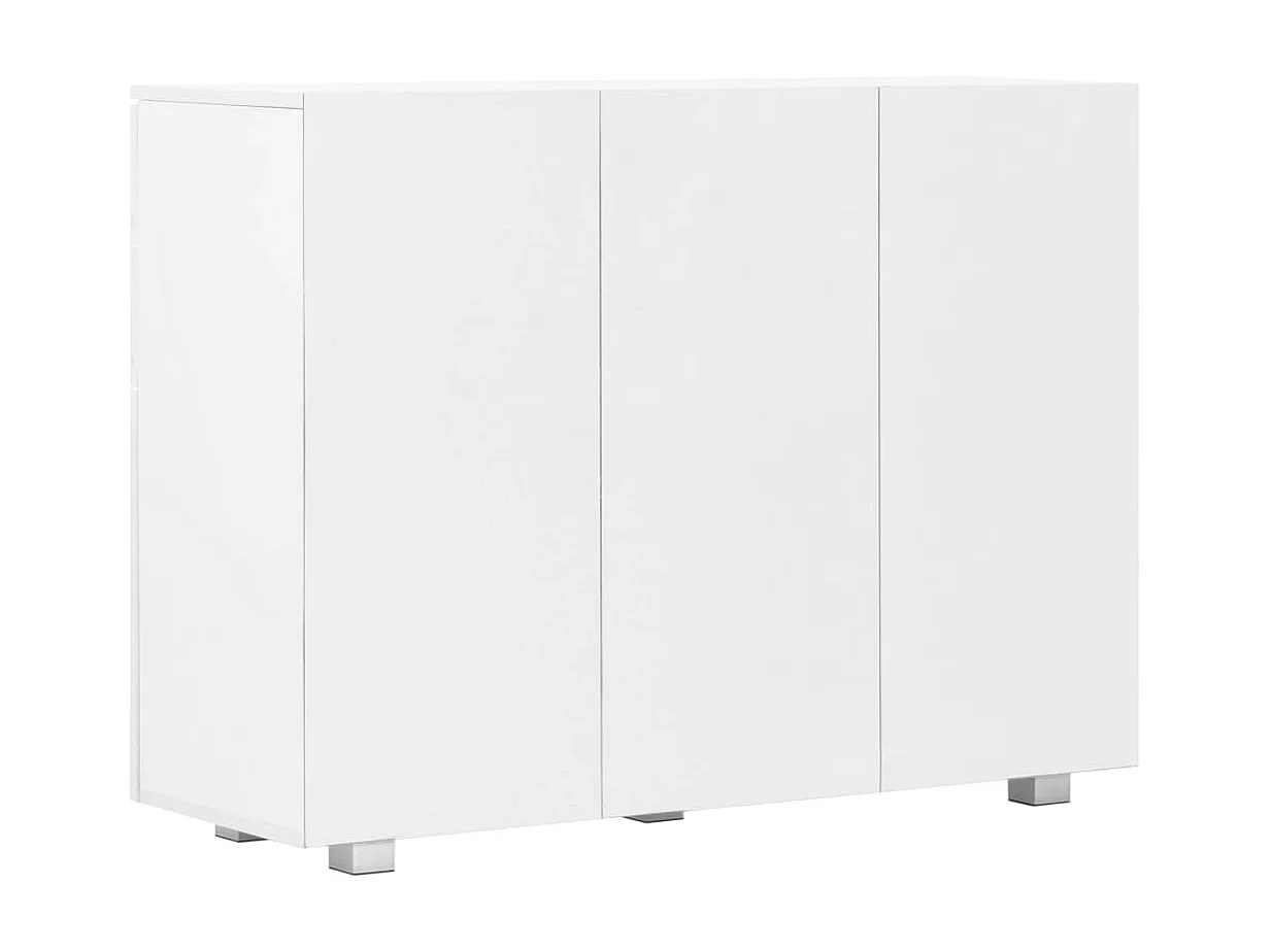 Sideboard Lowboard - Hochglanz-Weiß 107x35x80,5 cm -RM61258