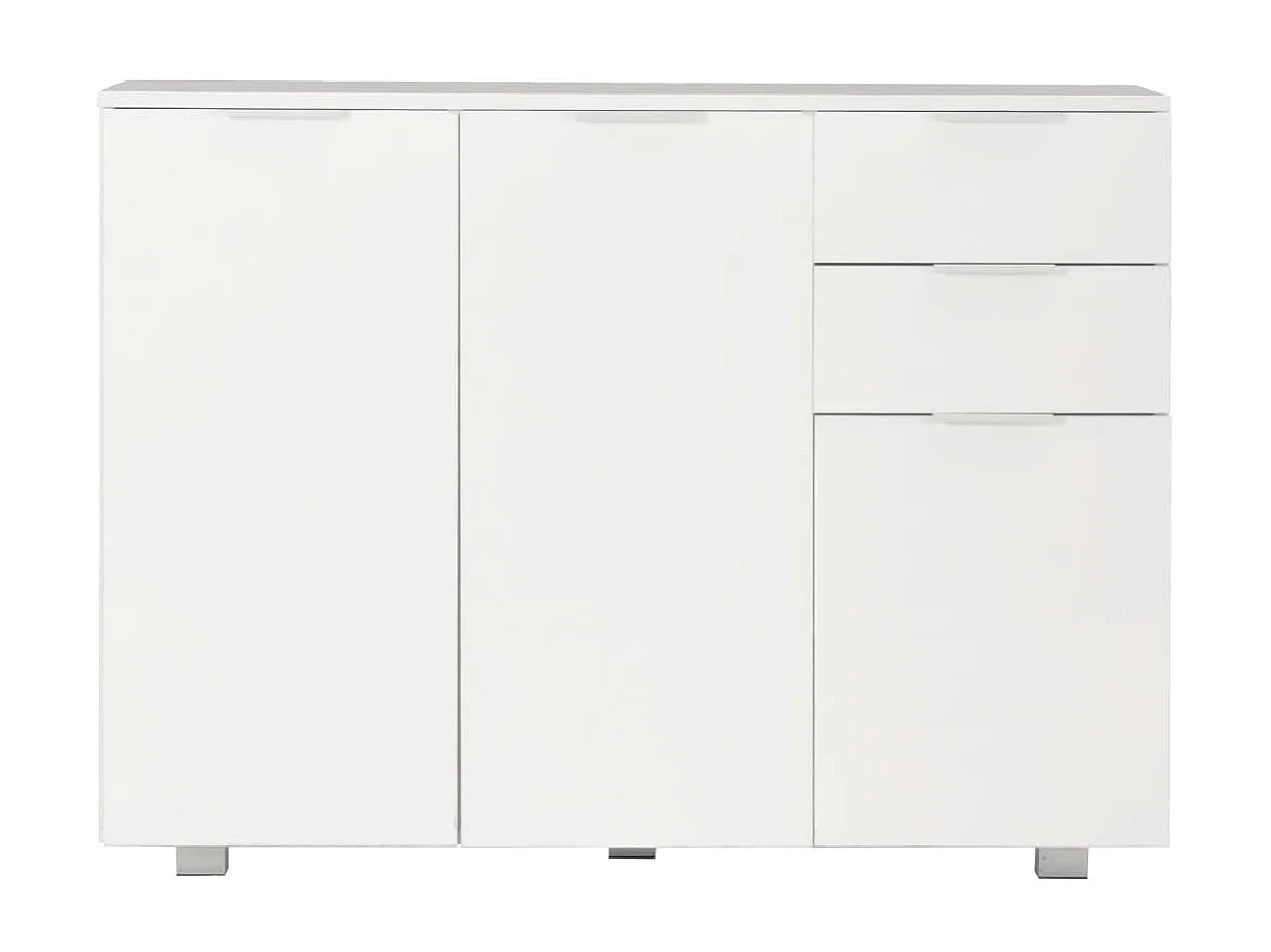 Sideboard Lowboard - Hochglanz-Weiß 107x35x80,5 cm -RM61258