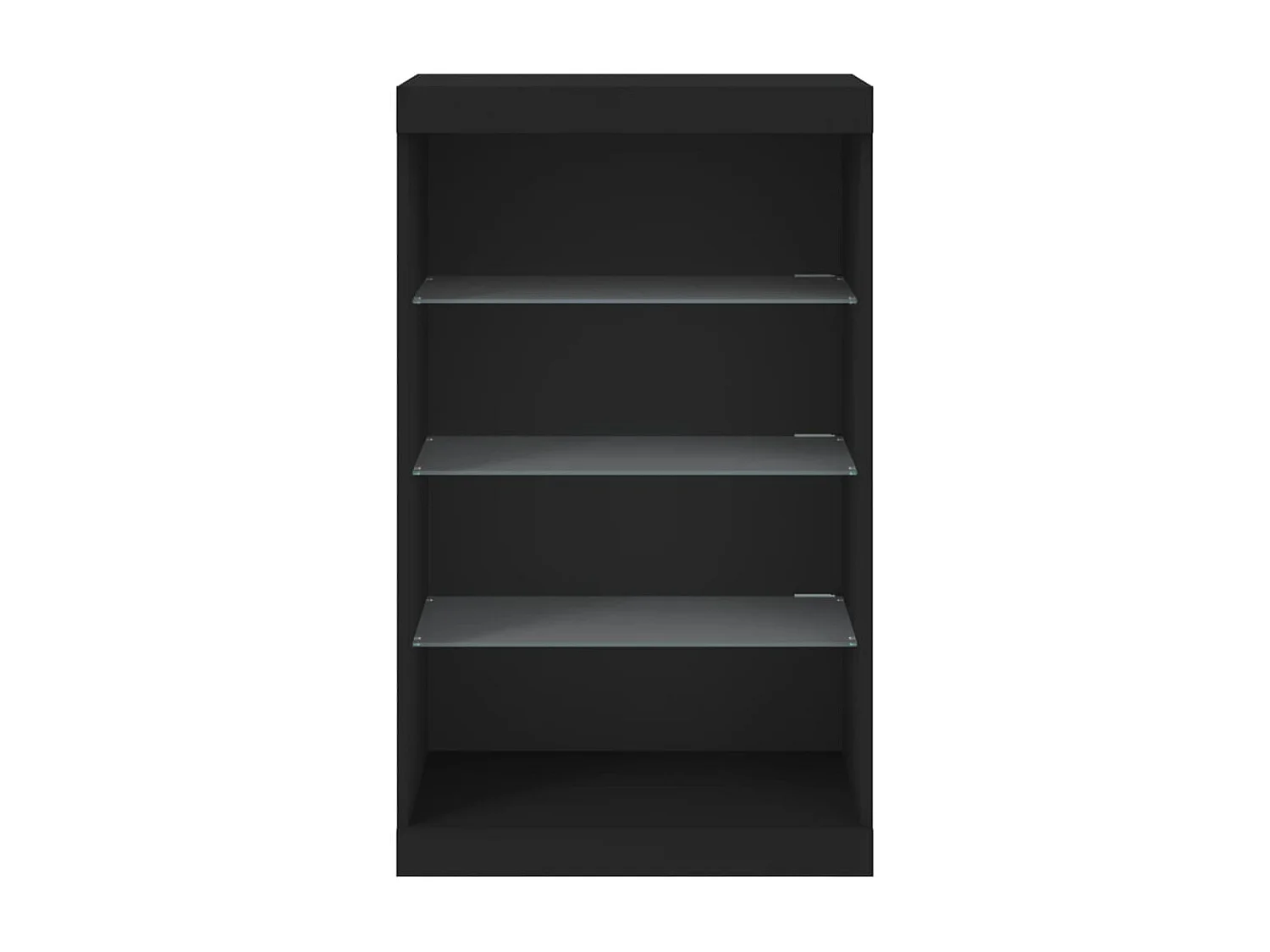 Sideboard mit LED-Leuchten Anrichte Schwarz 60,5x37x100 cm -RM90423