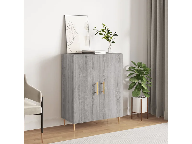 Sideboard Grau Sonoma - Lowboard 69,5x34x90 cm Holzwerkstoff -RM72590