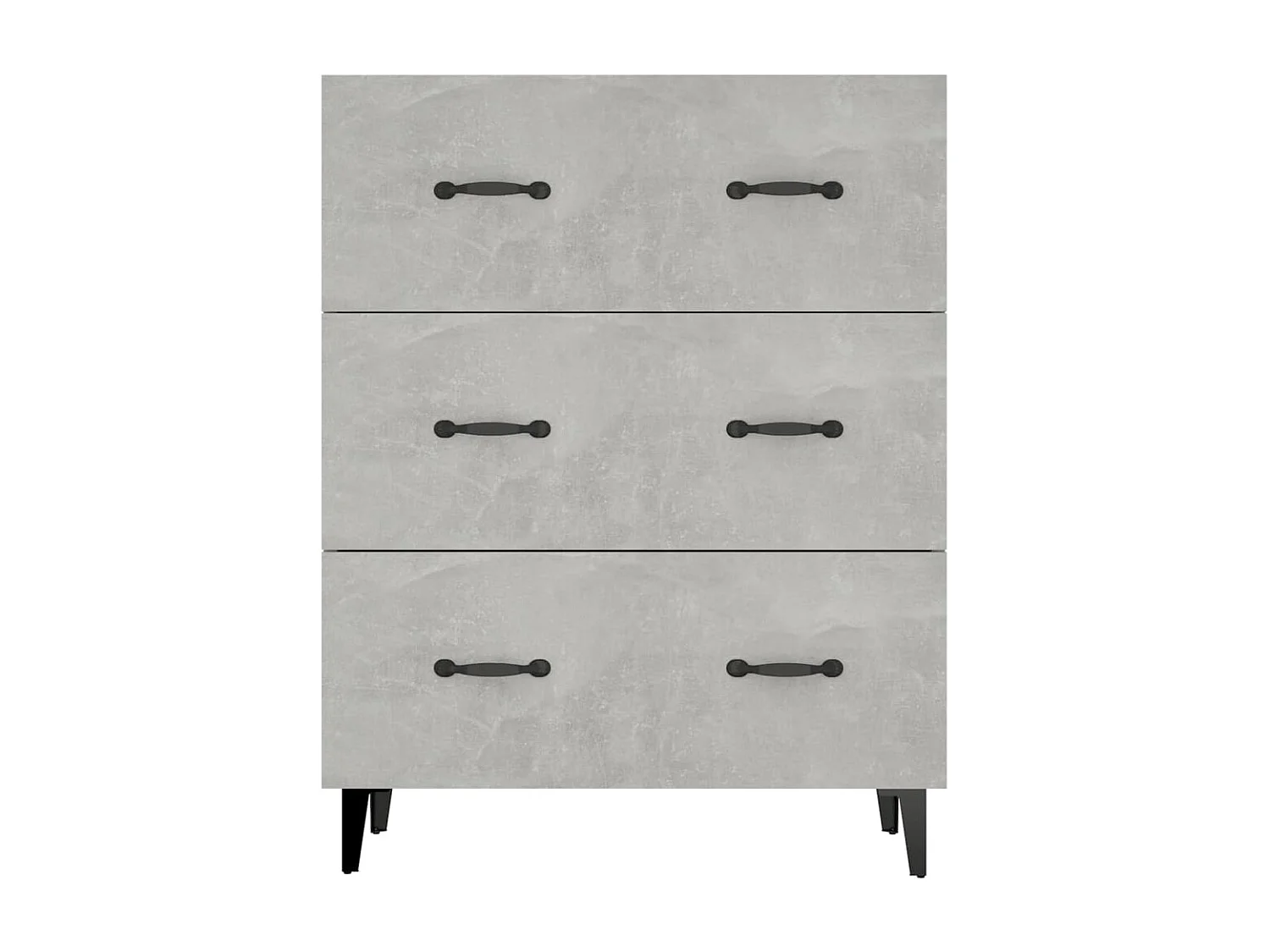 Sideboard Lowboard - Betongrau 69,5x34x90 cm Holzwerkstoff -RM86592