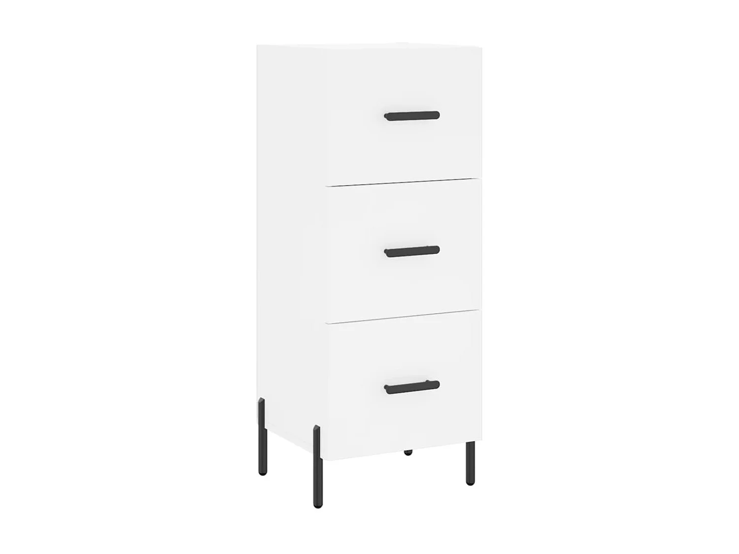 Sideboard Weiß Anrichte 34,5x34x90 cm Holzwerkstoff -RM91998