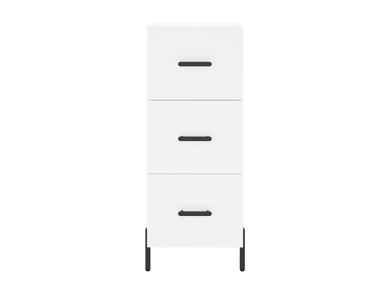 Sideboard Weiß Anrichte 34,5x34x90 cm Holzwerkstoff -RM91998