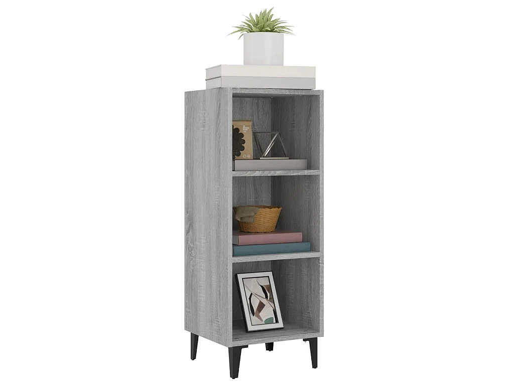 Sideboard Grau Sonoma - Lowboard 34,5x32,5x90 cm Holzwerkstoff -RM28037