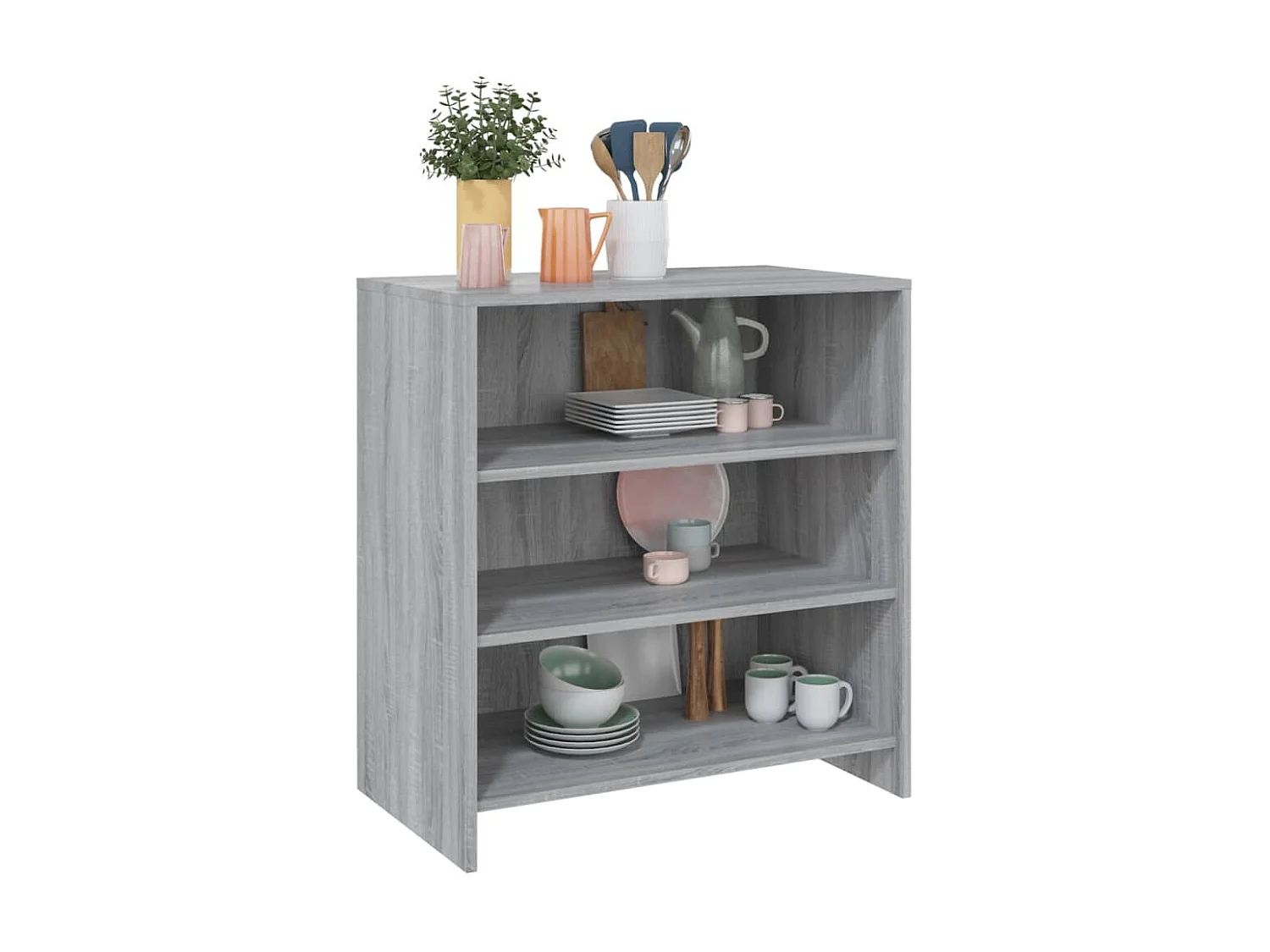 Sideboard Lowboard - Grau Sonoma 70x40,5x75 cm Holzwerkstoff -RM35796