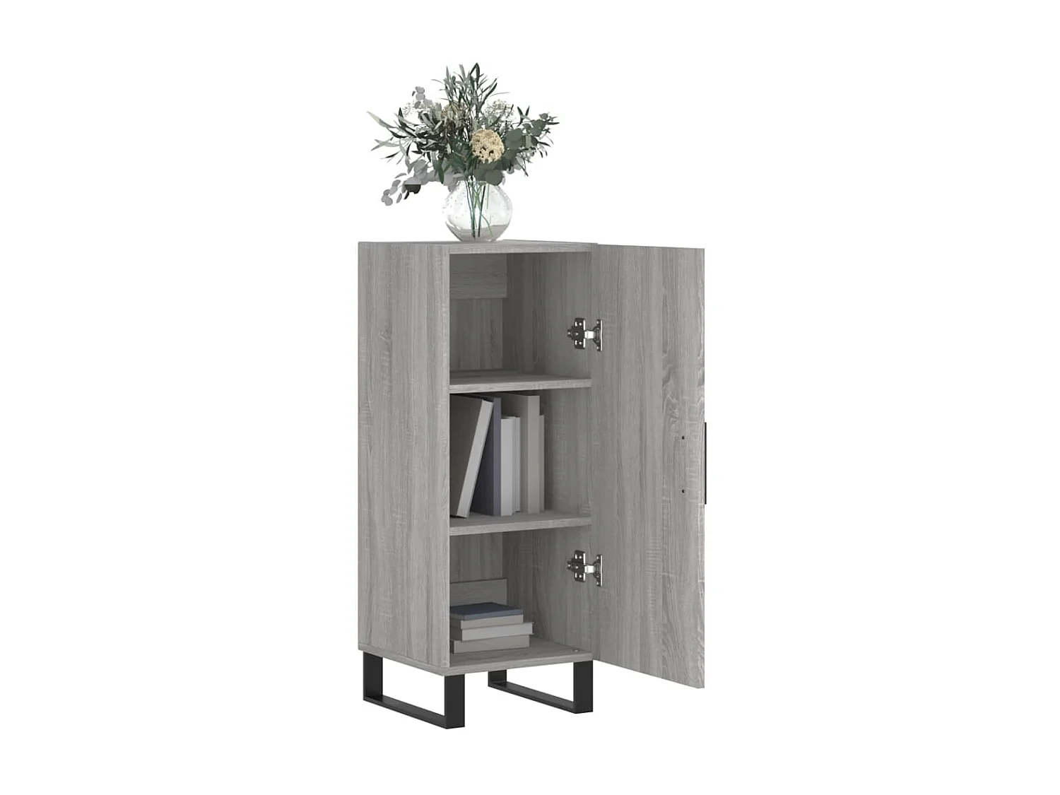 Sideboard Grau Sonoma - Lowboard 34,5x34x90 cm Holzwerkstoff -RM94024