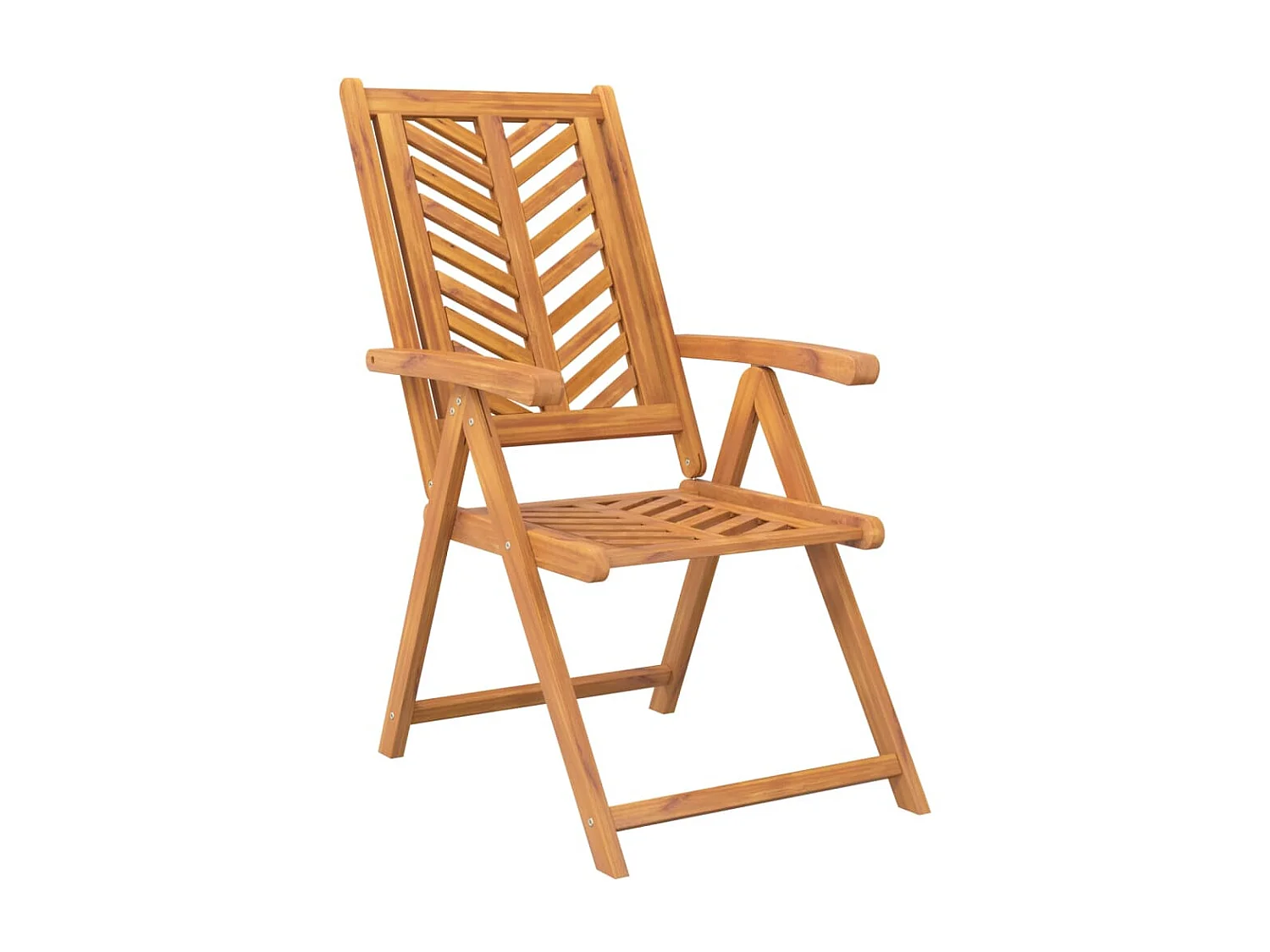 Chaises de jardin inclinables 2 pcs bois massif d'acacia SEF91602