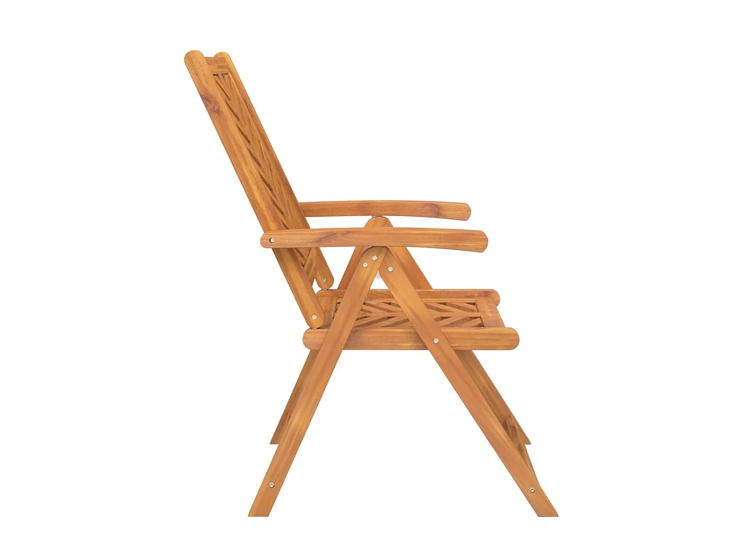 Chaises de jardin inclinables 2 pcs bois massif d'acacia SEF91602