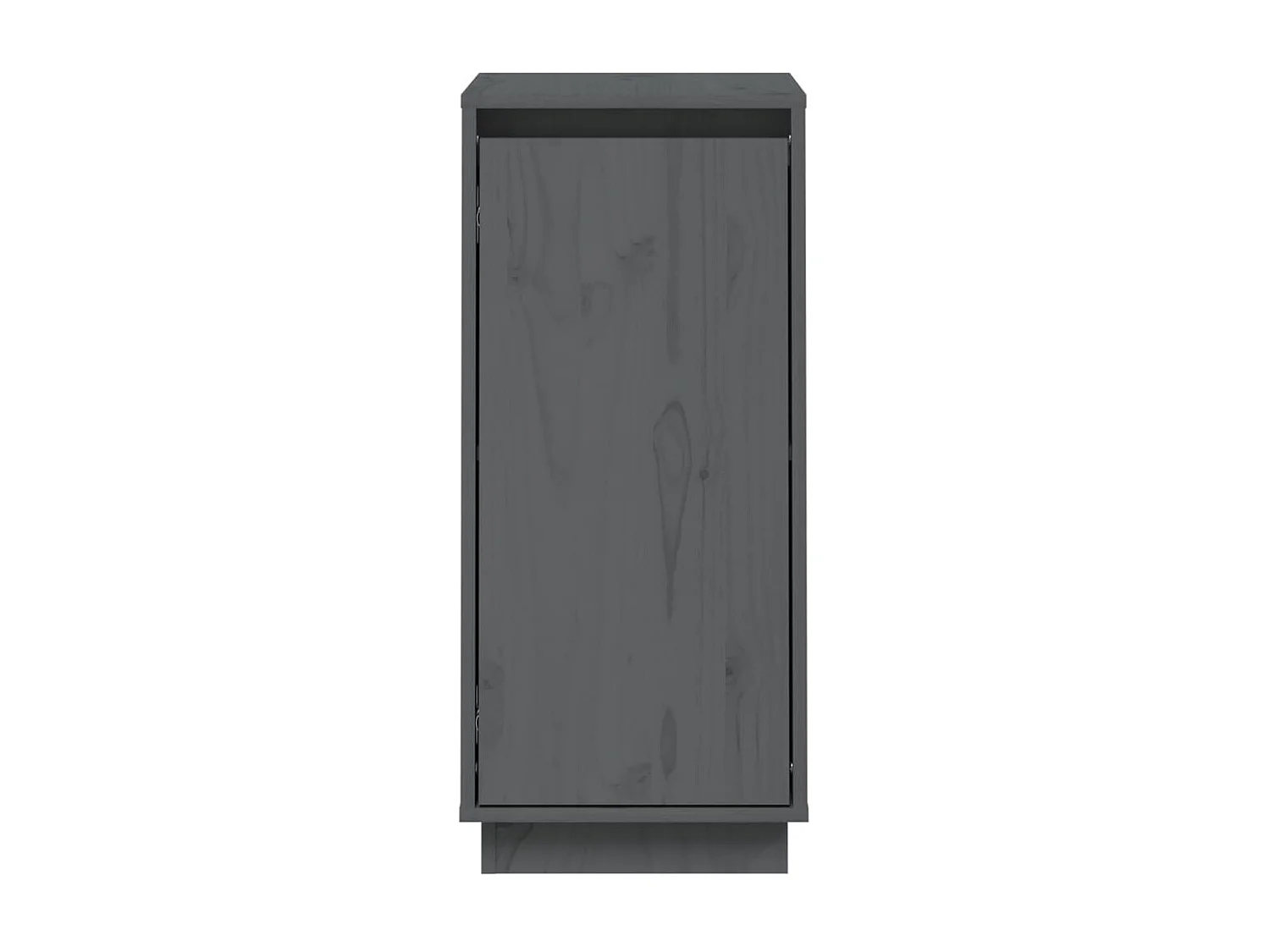 Sideboards Grau im 2er-Set Anrichten 31,5x34x75 cm Massivholz Kiefer -RM34520