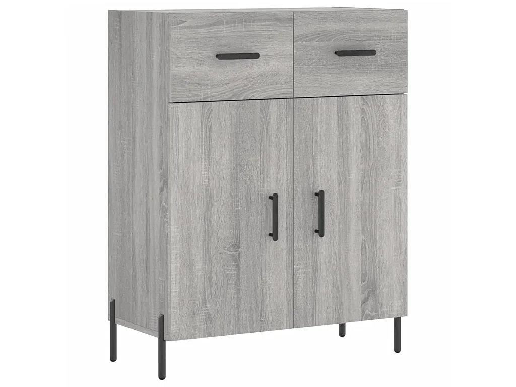 Sideboard Grau Sonoma - Lowboard 69,5x34x90 cm Holzwerkstoff -RM76293