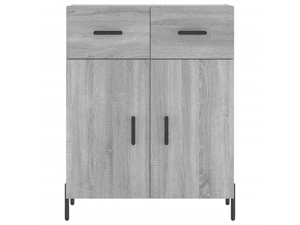 Sideboard Grau Sonoma - Lowboard 69,5x34x90 cm Holzwerkstoff -RM76293