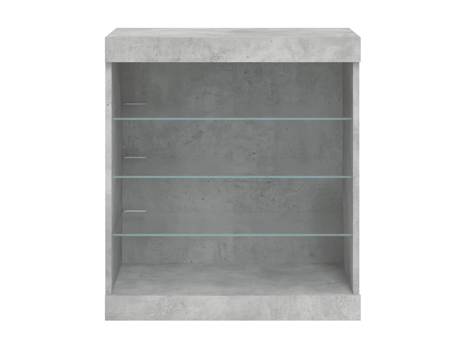 Sideboard mit LED-Leuchten - Anrichte Betongrau 60,5x37x67 cm -RM74646