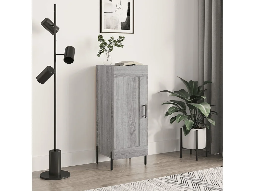 Sideboard Grau Sonoma - Lowboard 34,5x34x90 cm Holzwerkstoff -RM81518
