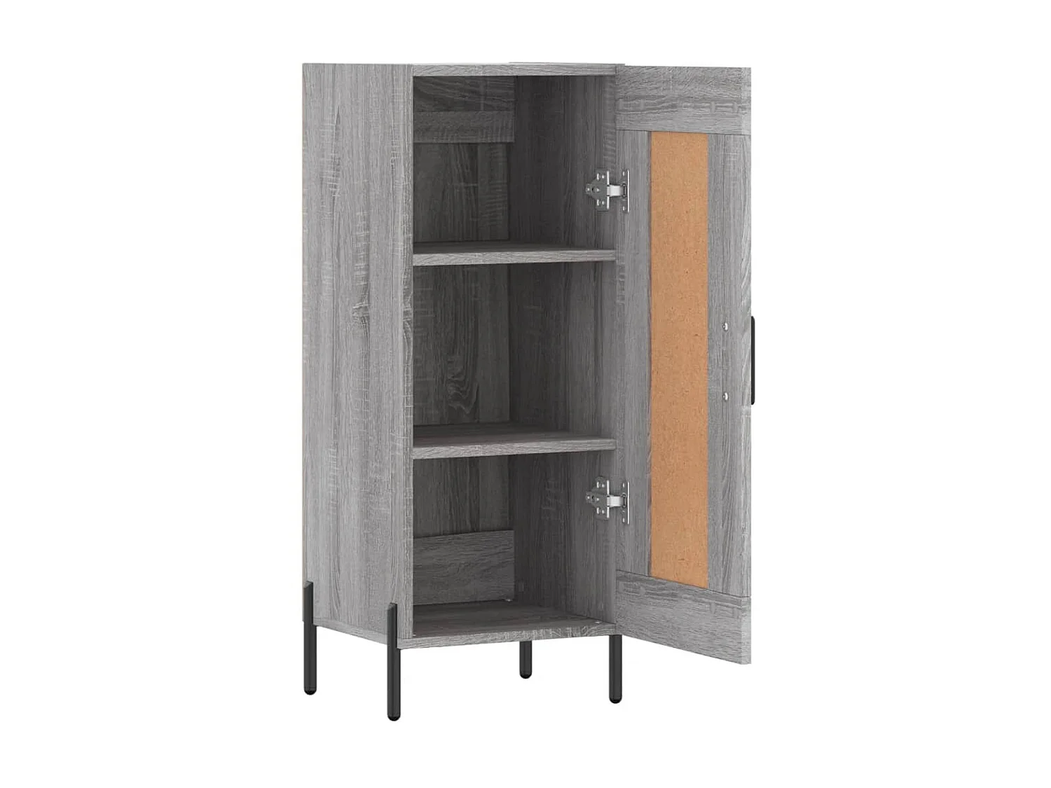 Sideboard Grau Sonoma - Lowboard 34,5x34x90 cm Holzwerkstoff -RM81518
