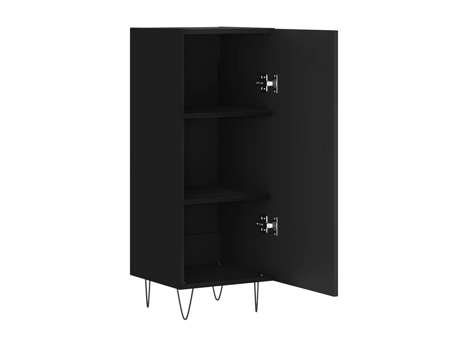 Sideboard Schwarz Anrichte 34,5x34x90 cm Holzwerkstoff -RM92485