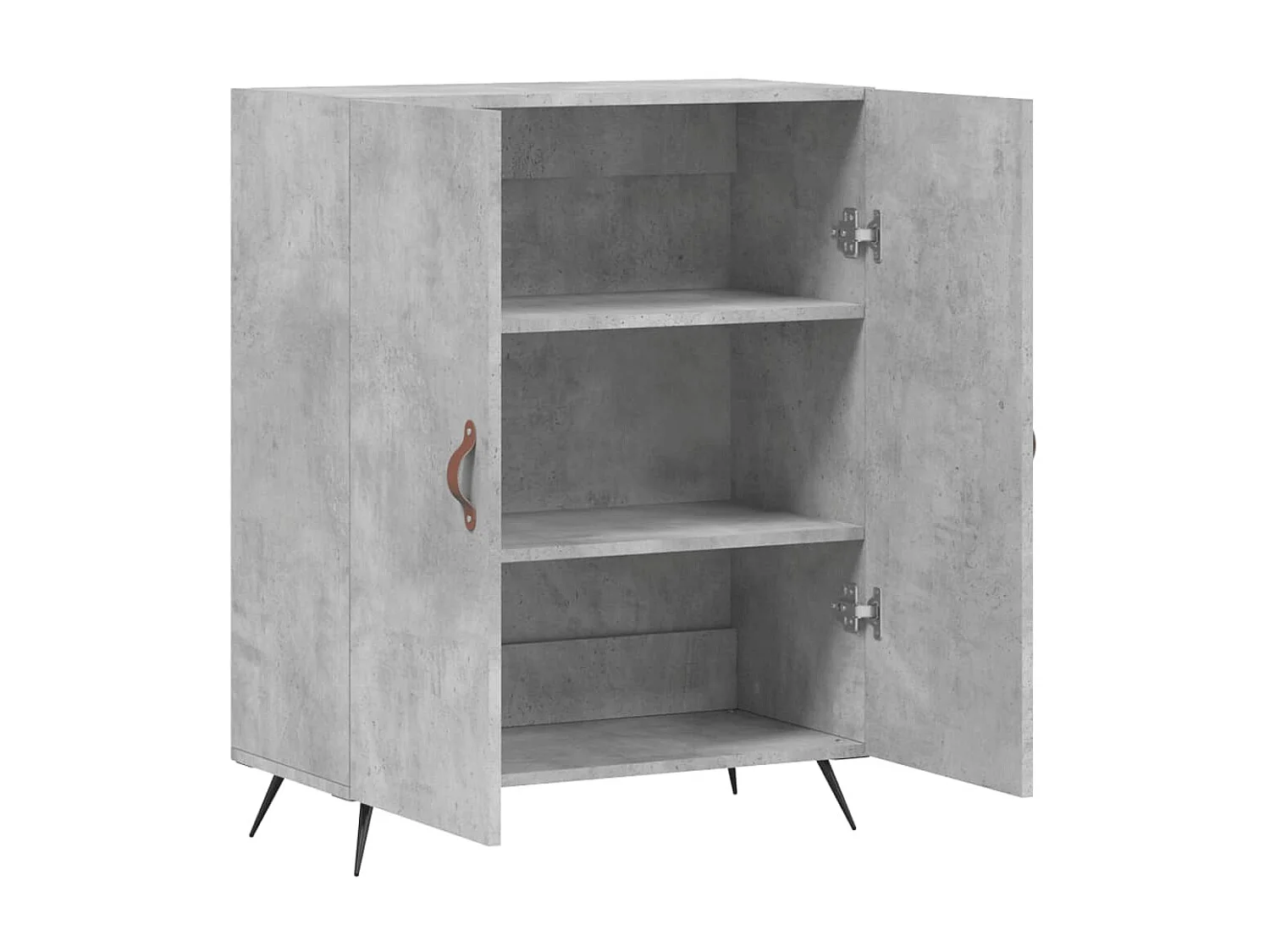 Sideboard Lowboard - Betongrau 69,5x34x90 cm Holzwerkstoff -RM96866