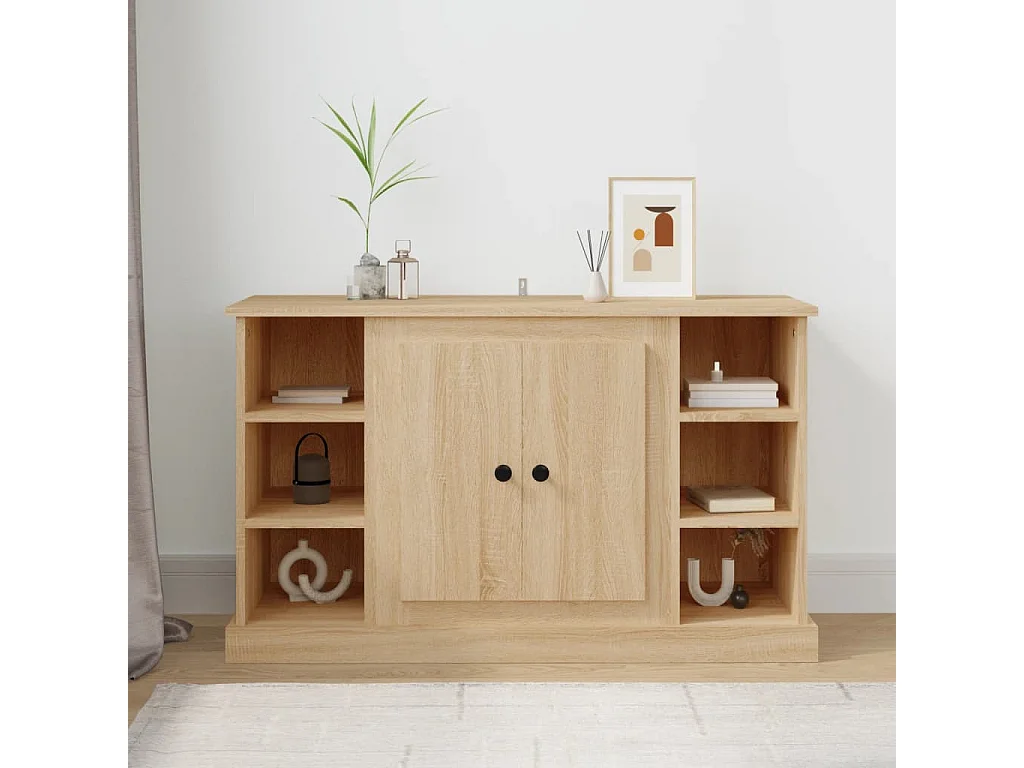 Sideboard Anrichte Sonoma-Eiche 100x35,5x60 cm Holzwerkstoff -RM90552