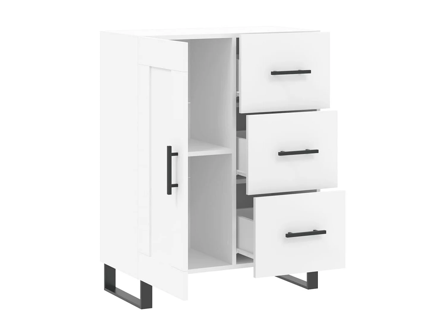 Sideboard Weiß Anrichte 69,5x34x90 cm Holzwerkstoff -RM38255