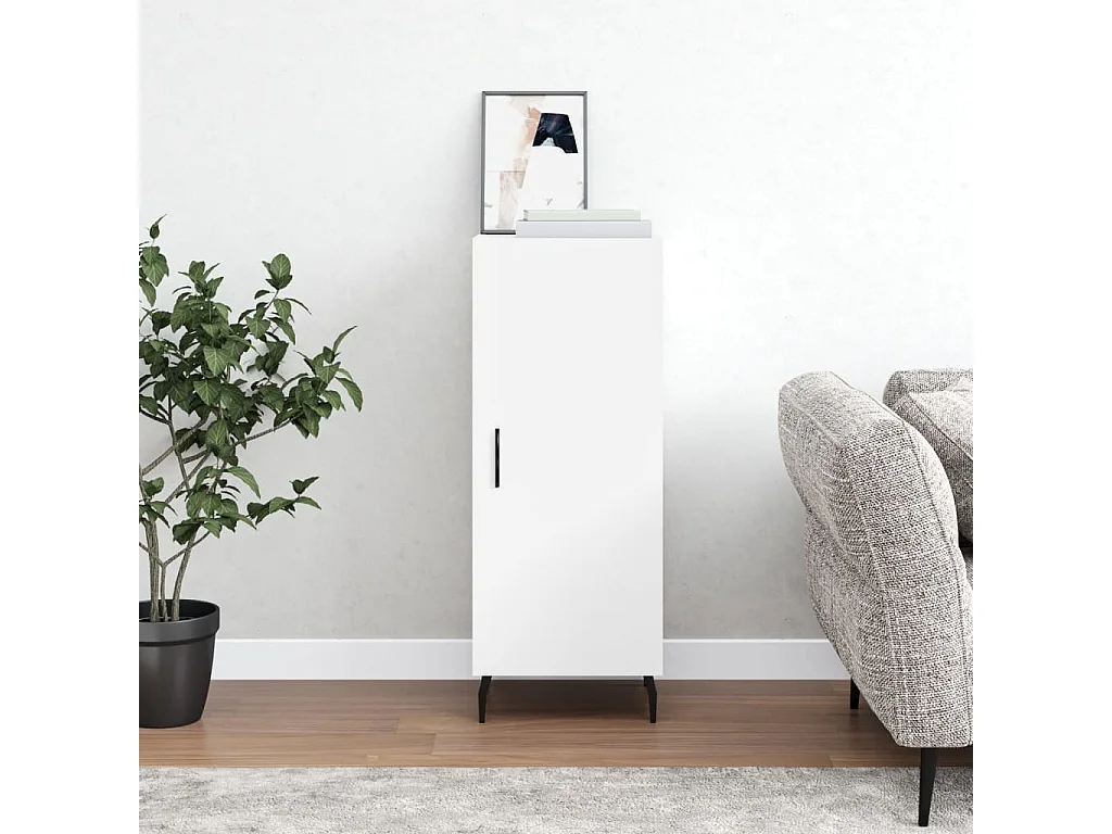 Sideboard Weiß Anrichte 34,5x34x90 cm Holzwerkstoff -RM55360