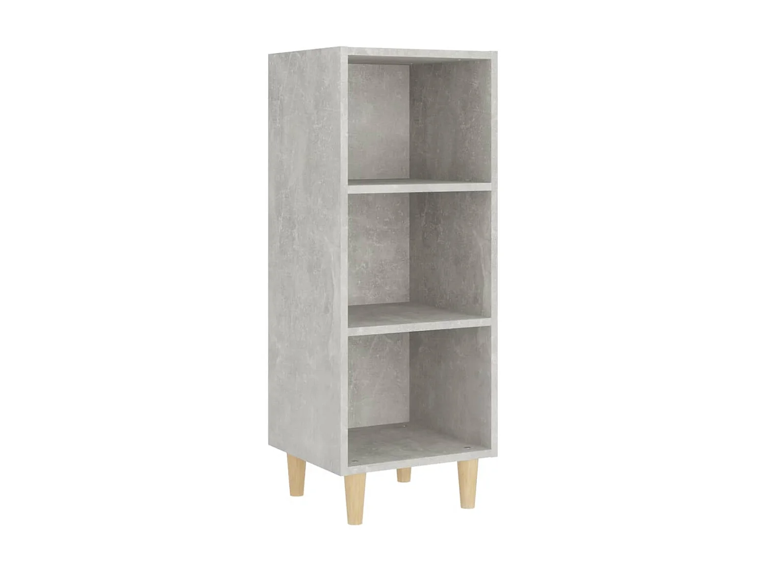 Sideboard Lowboard - Betongrau 34,5x32,5x90 cm Holzwerkstoff -RM64748