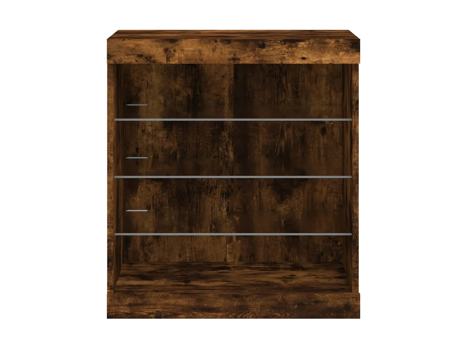 Sideboard mit LED-Leuchten Anrichte Räuchereiche 60,5x37x67 cm -RM83062