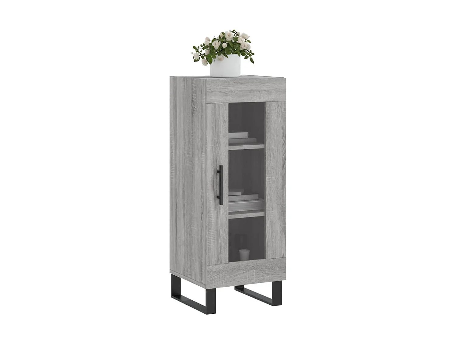 Sideboard Grau Sonoma - Lowboard 34,5x34x90 cm Holzwerkstoff -RM90588