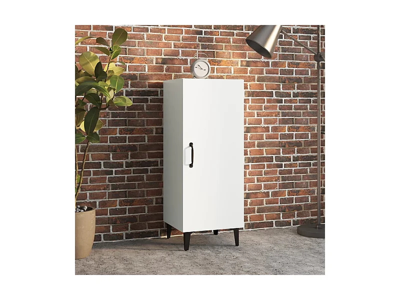 Sideboard Weiß Anrichte 34,5x34x90 cm Holzwerkstoff -RM22121